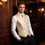 Funki Buys | Vests | Men's 4pcs Formal Floral Tie Set