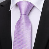 Funki Buys | Neckties | Men's 3pcs Silk Floral Purple Tie Set