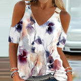 Funki Buys | Shirts | Women's Cut Out Buckle Strap Summer Top