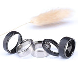 Funki Buys | Rings | Black Titanium Wedding Band Ring 1 Pcs