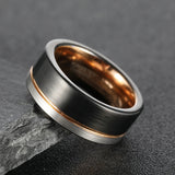 Funki Buys | Rings | Men's Two Tone Wedding Engagement Ring