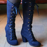 Funki Buys | Boots | Women's Medieval Steampunk Lace Up Boots | Granny Boots