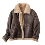 Funki Buys | Jackets | Men's Faux Leather Fleece Bomber Jacket