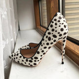 Funki Buys | Shoes | Women's White Black Spotted Heels