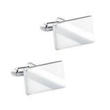 Funki Buys | Cufflinks | Men's 2 Pcs Silver Tie Clip Cufflink Set