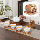 Funki Buys | Coasters | Stylish Pine Wood Resin Drink Coasters