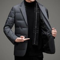 Funki Buys | Jackets | Men's Winter Warm Down Dress Blazer