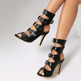 Funki Buys | Shoes | Women's Buckle Strap Gladiator Sandals