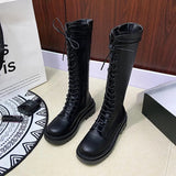 Funki Buys | Boots | Women's Gothic Fashion Lace Up Boots | High Top