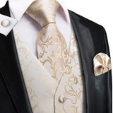 Funki Buys | Vests | Men's Luxury 5 Pcs Wedding Vest Tie Set