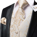 Funki Buys | Vests | Men's Luxury 5 Pcs Wedding Vest Tie Set