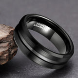Funki Buys | Rings | Tungsten Carbide Brushed Black Bands