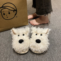 Funki Buys | Shoes | Women's Cute Shaggy Dog Slippers