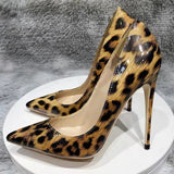 Funki Buys | Shoes | Women's Patent Leather Leopard Stilettos