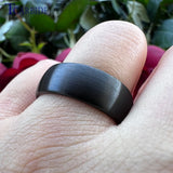 Funki Buys | Rings | Tungsten Brushed Bands 8mm 6mm