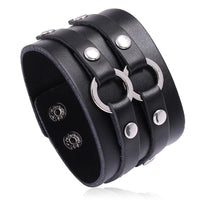 Funki Buys | Bracelets | Unisex Wide Cuff Goth Bracelet