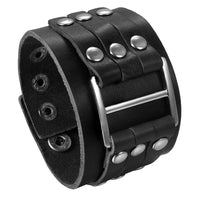 Funki Buys | Bracelets | Unisex Leather Studded Wristband