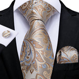 Funki Buys | Neckties | Men's Stylish 3 Pcs Paisley Tie Set