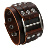 Funki Buys | Bracelets | Unisex Leather Studded Wristband