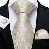 Funki Buys | Neckties | Men's 3pcs Silk Floral Formal Tie Set