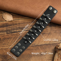 Funki Buys | Bracelets | Unisex Leather Gothic Wristband