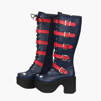 Funki Findz | Boots | Women's Platform Chunky Buckle Boots