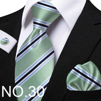Funki Buys | Neckties | Men's Classic Striped Jacquard Tie Set