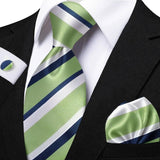 Funki Buys | Neckties | Men's Classic Striped Jacquard Tie Set