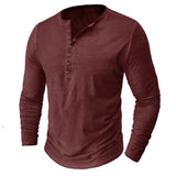 Funki Buys | Shirts | Men's Casual Long Sleeve Henly Shirt