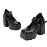 Funki Buys | Shoes | Women's Stone Pattern High-Heel Platform