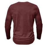 Funki Buys | Shirts | Men's Casual Long Sleeve Henly Shirt