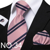 Funki Buys | Neckties | Men's Classic Striped Jacquard Tie Set