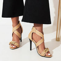 Funki Buys | Shoes | Women's Strappy Gladiator Stiletto Sandals