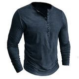 Funki Buys | Shirts | Men's Casual Long Sleeve Henly Shirt