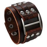 Funki Buys | Bracelets | Unisex Leather Studded Wristband