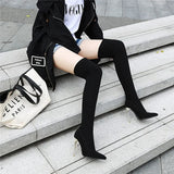 Funki Buys | Boots | Women's Cloth Leopard Print Stiletto Boots