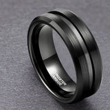 Funki Buys | Rings | Tungsten Carbide Brushed Black Bands