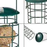 Funki Buys | Pet Feeders | Hanging  Bird Seed Metal Feeder