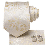 Funki Buys | Neckties | Men's 3pcs Silk Floral Formal Tie Set
