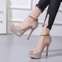 Funki Buys | Shoes | Women's Platform High Heel Wedding Shoe Sandals