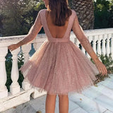 Funki Buys | Dresses | Women's Sequin Party Cocktail Dress