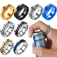 Funki Buys | Rings | Men's Moveable Ring | Titanium Steel Ring