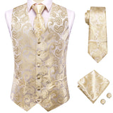 Funki Buys | Vests | Men's 4pcs Formal Floral Tie Set
