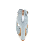 Funki Buys | Shoes | Women's Sequin Peep Toe Platform Sandal