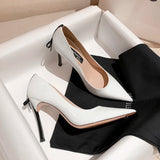Funki Buys | Shoes | Women's Genuine Leather Stilettos | Butterfly Bow