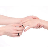 Funki Buys | Rings | Black Titanium Wedding Band Ring 1 Pcs
