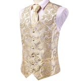 Funki Buys | Vests | Men's 4pcs Formal Floral Tie Set