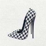 Funki Buys | Shoes | Women's Custom Houndstooth Super High Heels