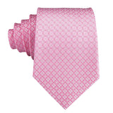 Funki Buys | Neckties | Men's Formal 3pcs Silk Pink Tie Set