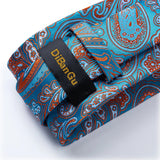 Funki Buys | Neckties | Men's Stylish 3 Pcs Blue Floral Tie Set